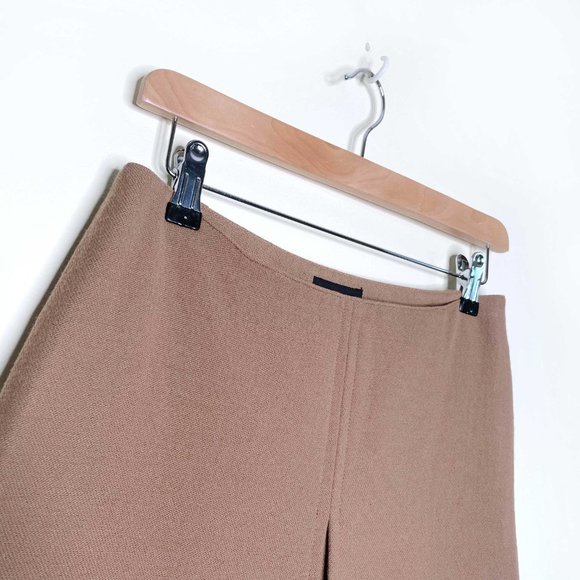 A.P.C. Tan Mini A-Line Skirt with Slit for Work - Picture 6 of 6